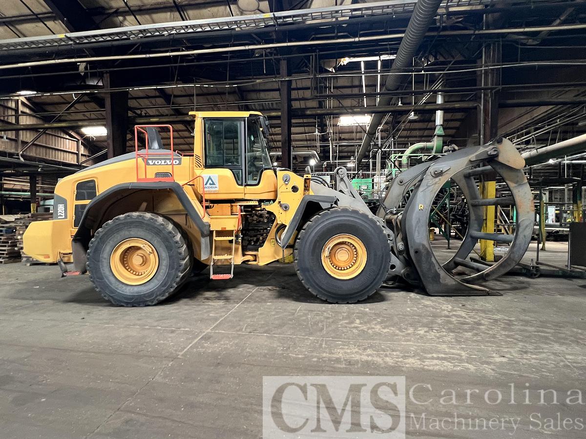 Used Volvo Loader with Log Forks