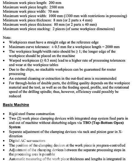 Used 2014 Weeke BHX 500 CNC Center