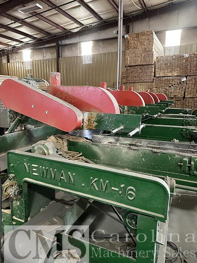 Used Newman KM16 Trim Saw with Infeed System
