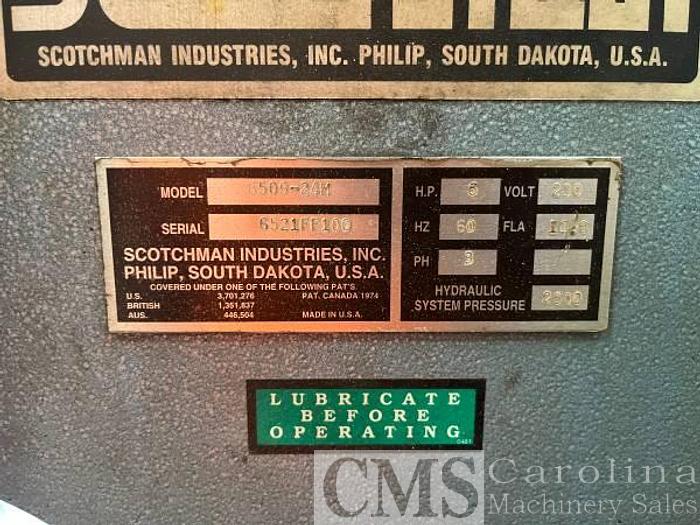 Used Scotchman 6509 65 Ton Hydraulic Ironworker