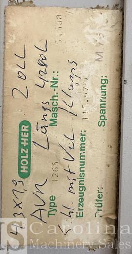 Used Holz-her Model 1265 Super Cut Vertical Panel Saw