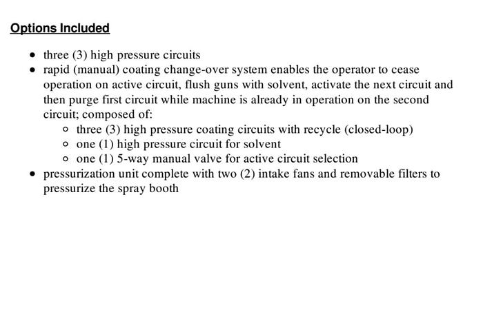 Used 2018 Makor START-ONE M/P Spray Sytem