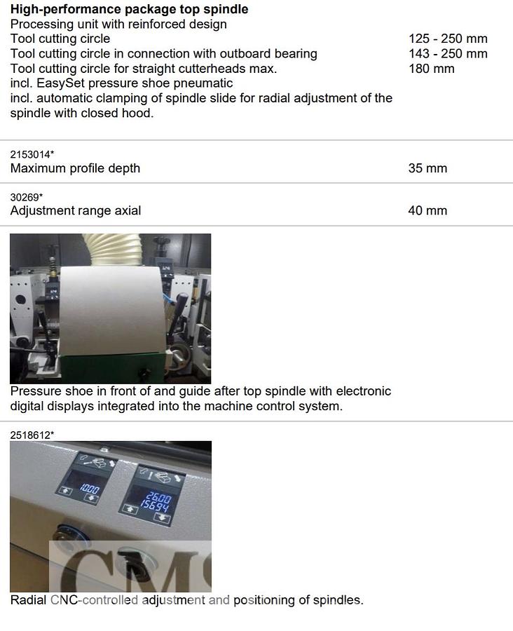 Used Weinig Hyrdomat 3000 Moulder with Infeed System