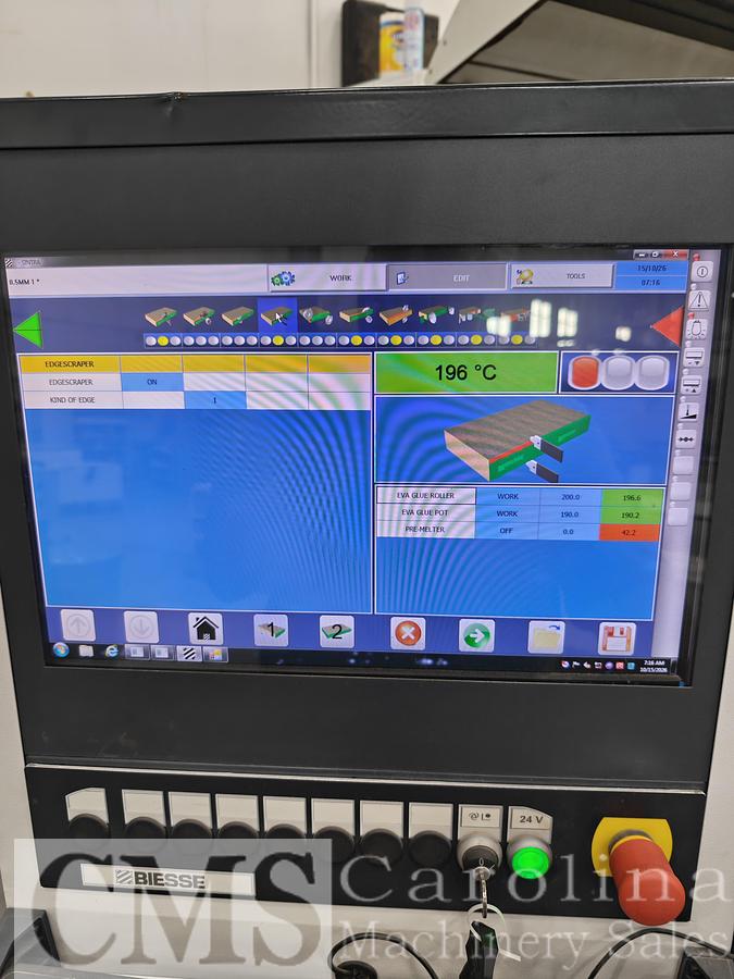 Used 2015 Biesse Roxyl 5.5 Single Sided Edgebander