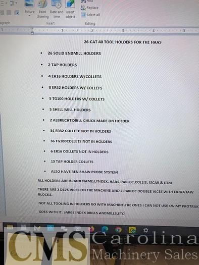 Used 2011 Haas VF-5/40 CNC Vertical Machining Center