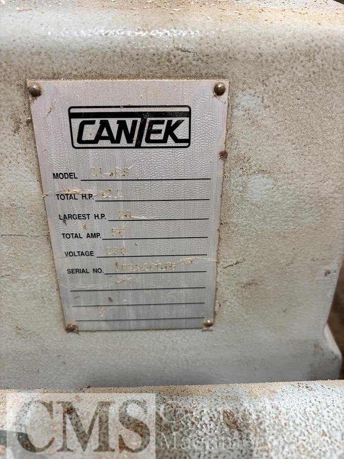 Used Cantek 01-RS Straight Line Rip Saw with Tigerstop