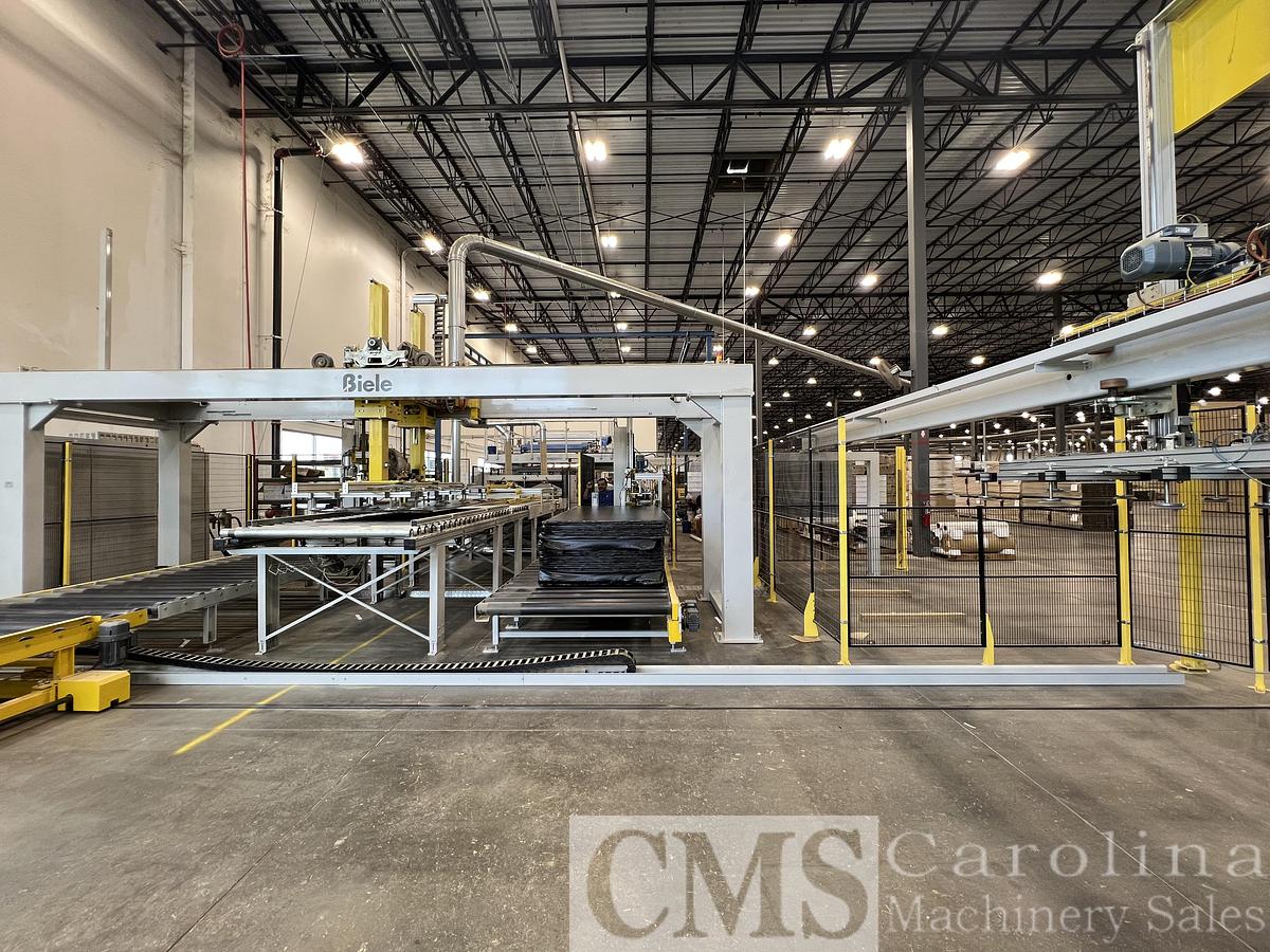 Used 2020 Barberan Top & Bottom Laminating Line with Biele Automatic Infeed/Outfeed System