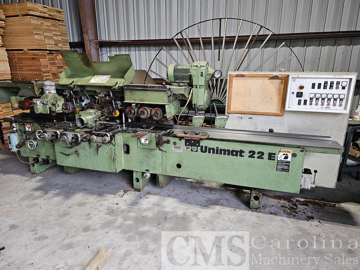 Used Weinig Unimat 22E 6 Head Moulder