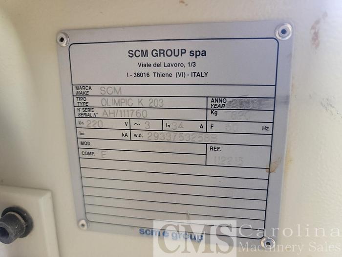 Used 2007 SCMI K203 Edgebander