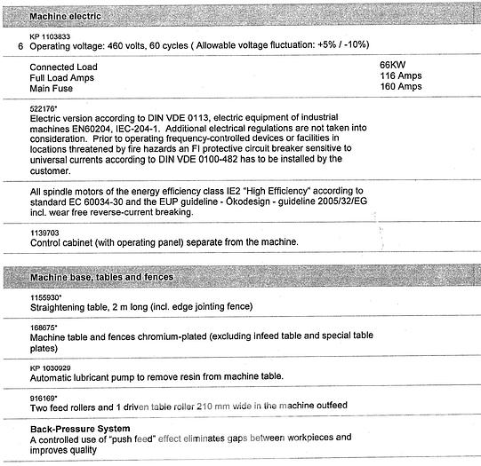 Used Weinig Unimat 318 6-Head Moulder