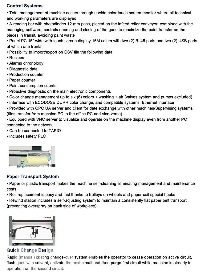 Used 2023 Makor Next-One 1300 Oscillating Sprayer System