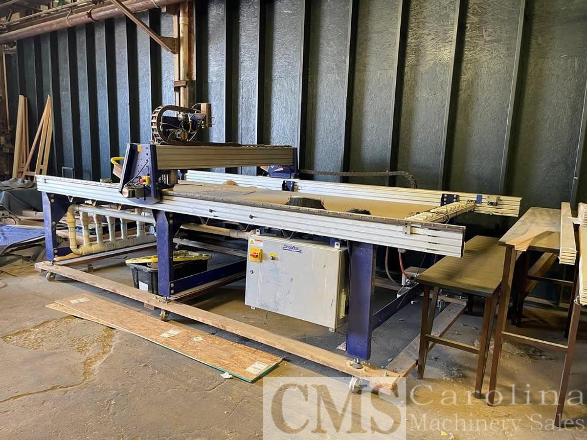 Used 2010 010 PRS Alpha Shopbot CNC Router Automatic tool changer for 12 tools Large 5x12 machine bed Does not include vacuum motor PRS Alpha CNC Router Automatic tool changer for 12 tools Large 5x12 machine bed Does not include vacuum motor