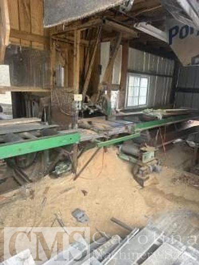 Used Chop Saw with Infeed Unscarmbler
