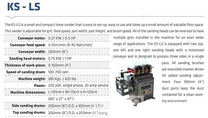 Used 2018 Alpha Brush KS-LS Brush Sander