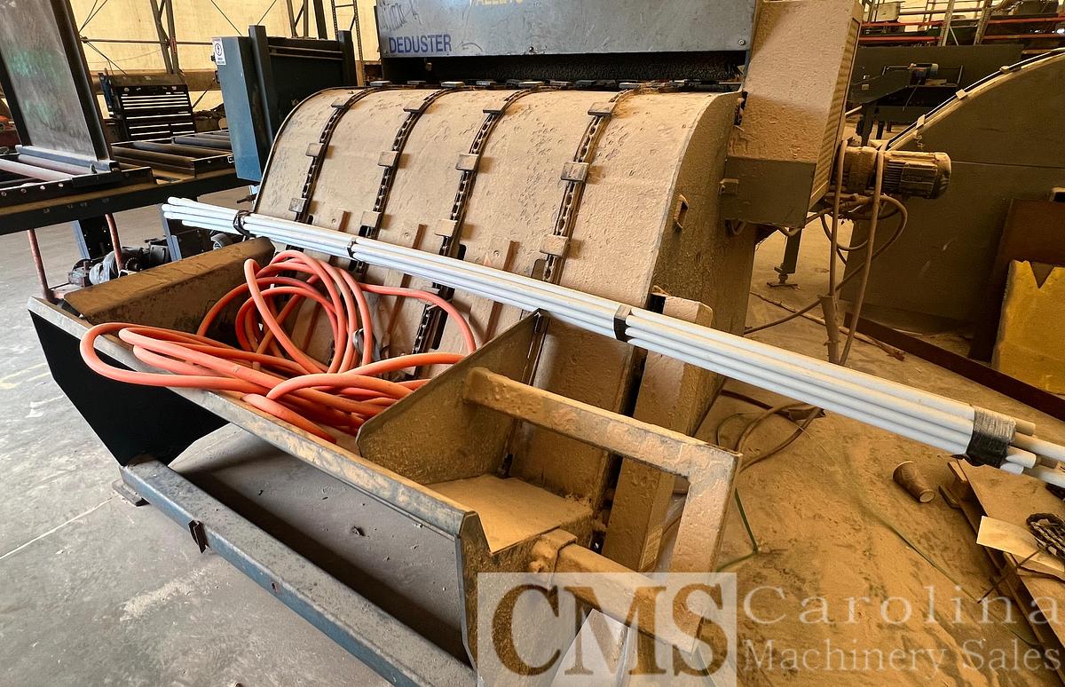 Used Brewer Side Winder Feed Thru Deduster with Unscrambler