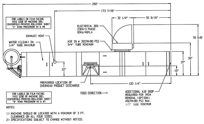 Used Hamer Model 2080 Form Fill & Seal Bagger