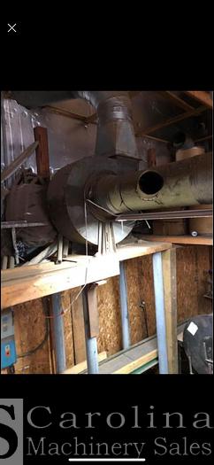 Used Unknown  10 HP Dust Fan with Ductwork