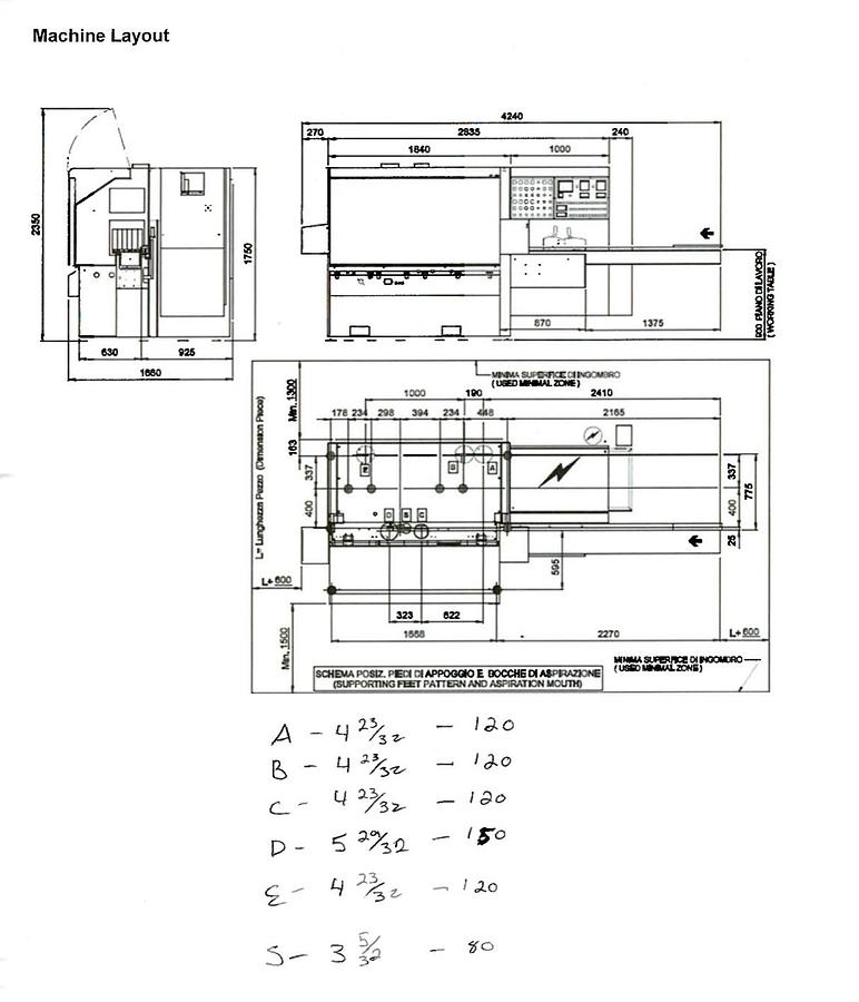 Used SCM Superset XL 5-Head Moulder