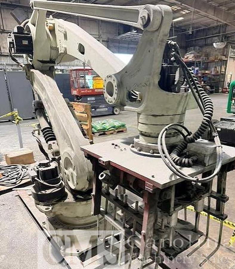 Used 2003 Hamer Model 2080 Form Fill Seal Bagger with Robot Stacker