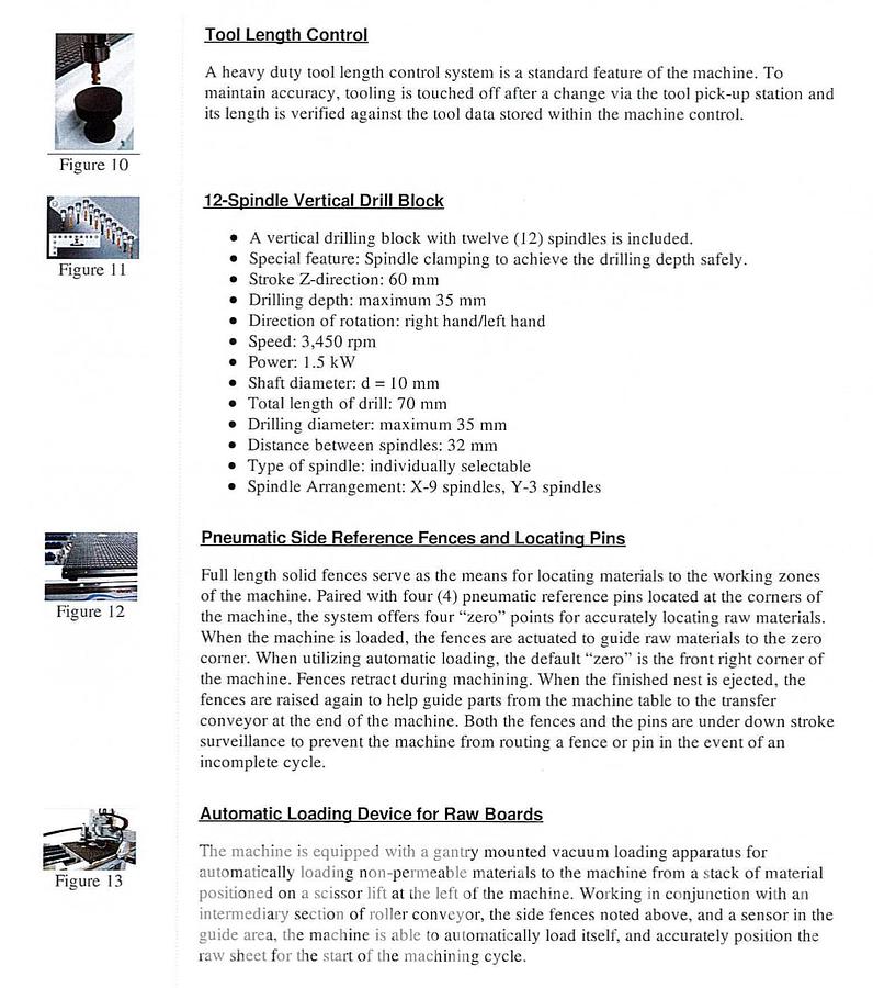 Used 2015 Weeke Vantech 512 CNC Router with Offloading