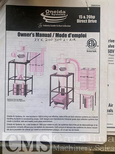 Used Oneida XXK 200-300A Cyclone/Dust Collector