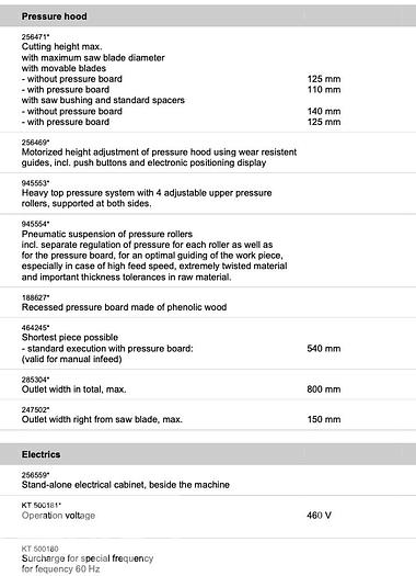 Used 2011 Raimann ProfiRip KR450 4M Rip Saw with ValuRip IV Infeed