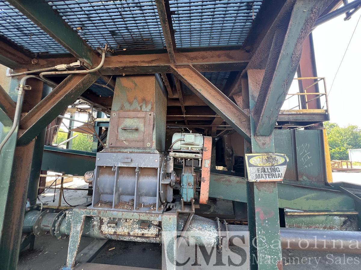 Used Unknown Veneer Debarker and Log Cut-Up Line