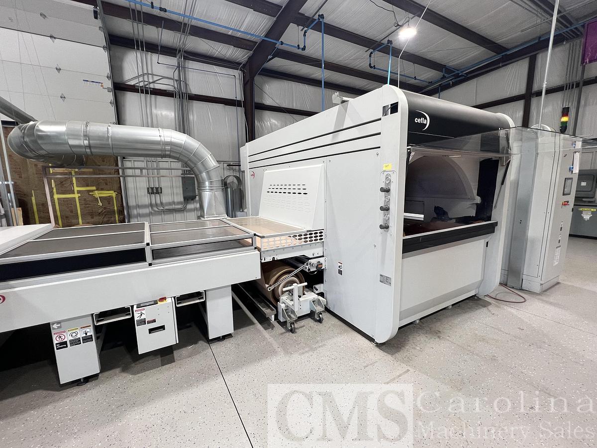 Used Cefla Mito Sprayer Finishing Line with UV Ovens