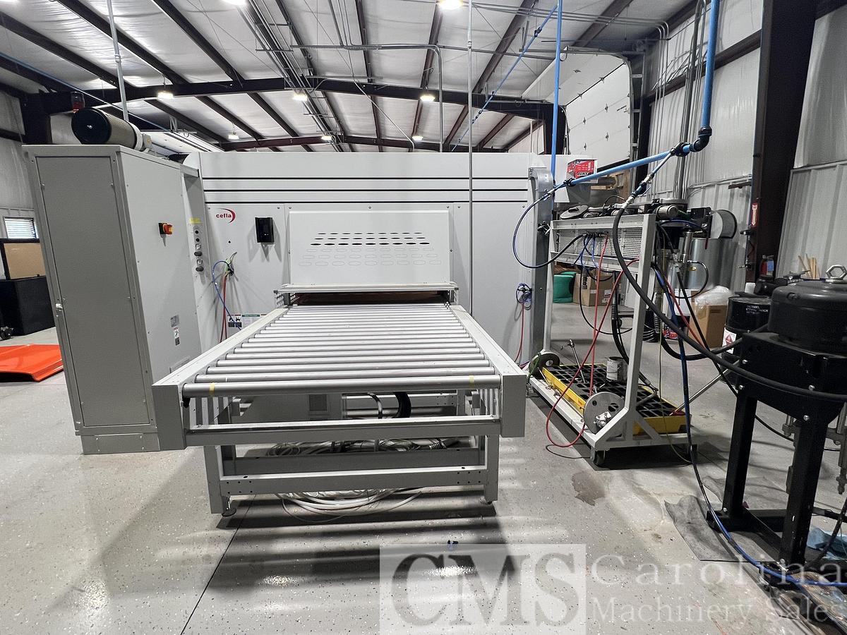 Used Cefla Mito Sprayer Finishing Line with UV Ovens
