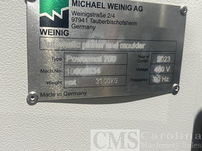 Used 2024 Weinig Powermat 700 Eagle 6 Head mMoulder