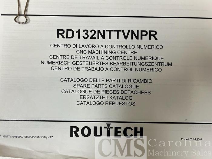 Used 2007 SCMI Routech RD132NTTVNPR 5 Axis Router