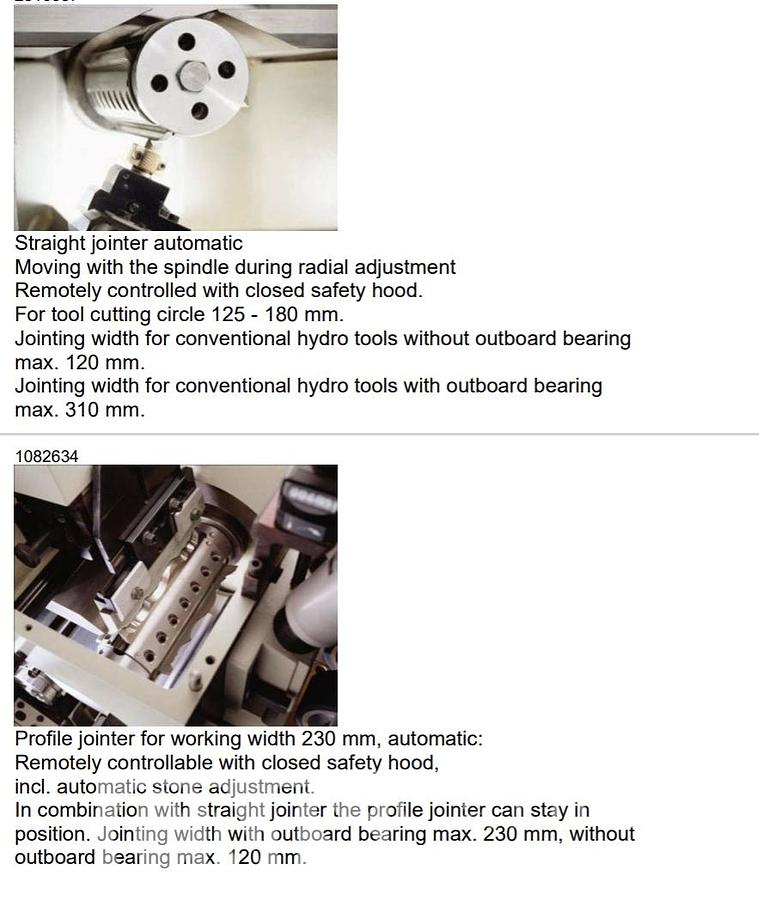 Used Weinig Hyrdomat 3000 Moulder with Infeed System