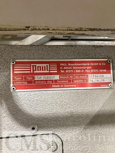 Used Paul Maxi 4.0 PO Chop Saw