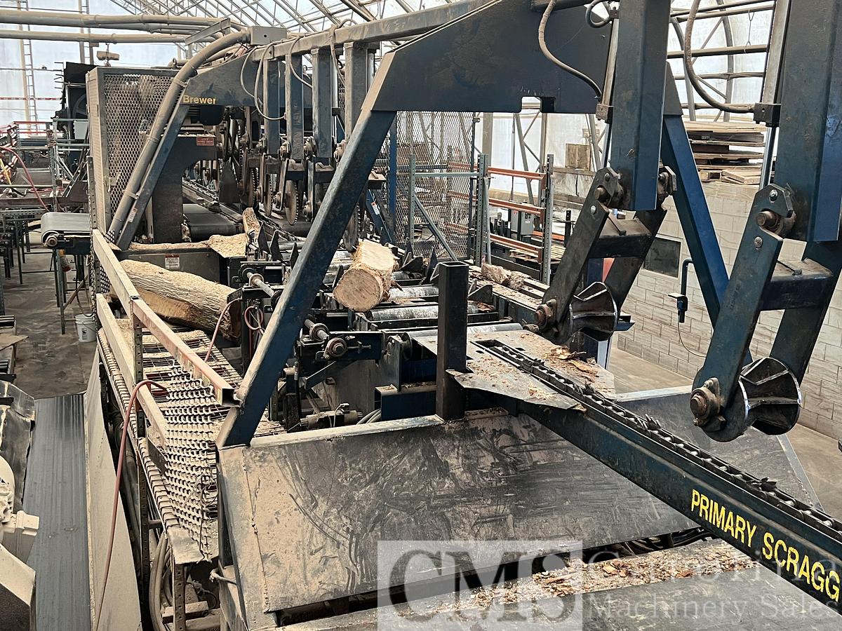 Used Brewer Complete Scragg Mill & Pallet Cut Stock Line