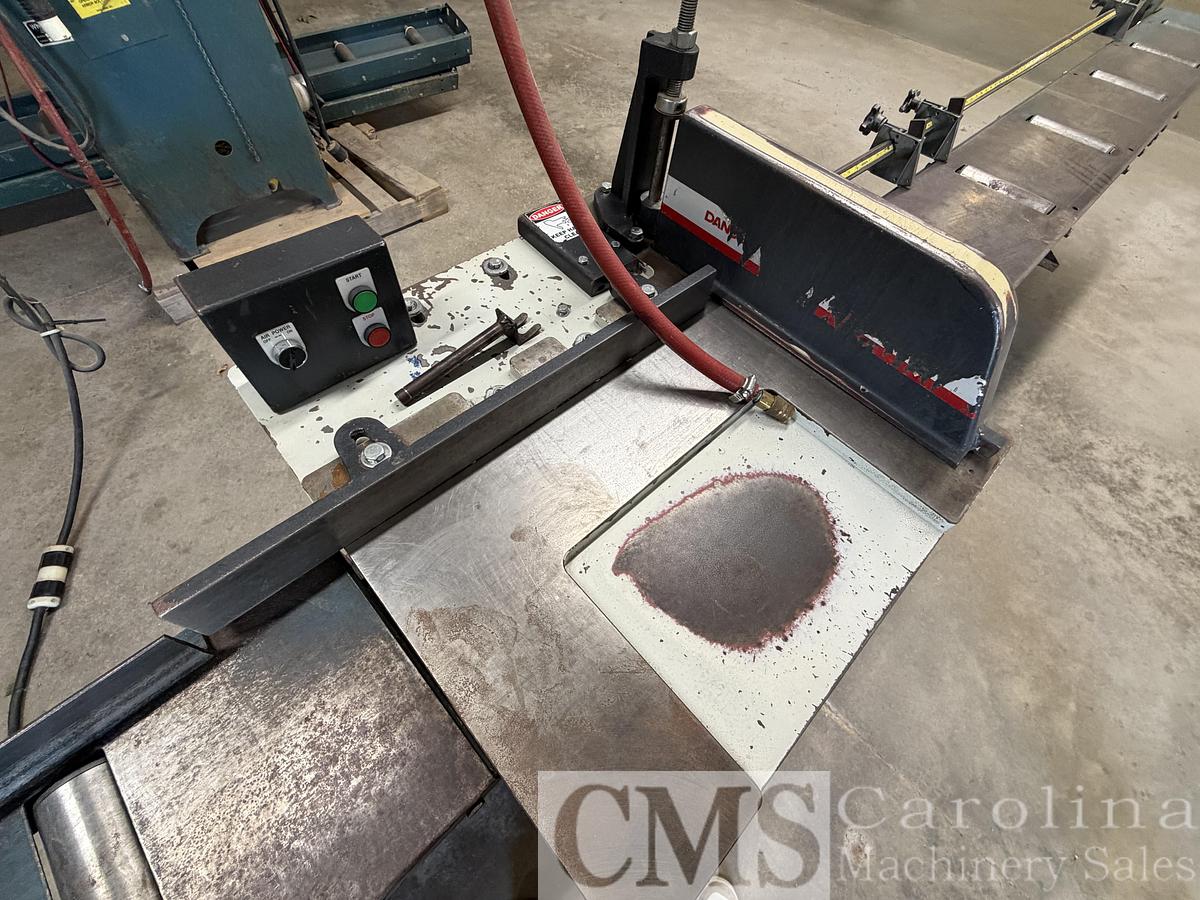 Used 2009 Cantek 18" Chop Saw with Infeed & Outfeed
