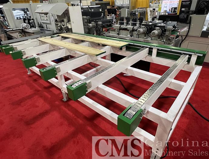Used Woodtech 12" 6-Head Moulder with Infeed Table