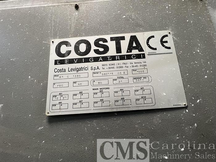 Used 1998 Costa Model 81 C 1350 Wide Belt Sander