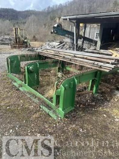Used Chop Saw with Infeed Unscarmbler