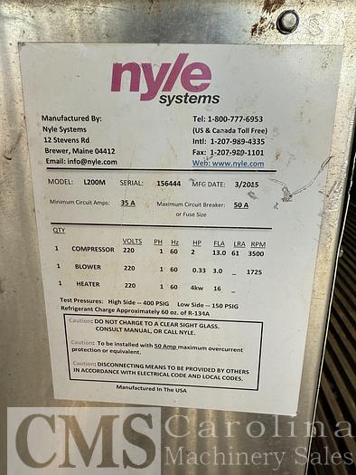 Used 2015 Nyle L200M Dry Kiln