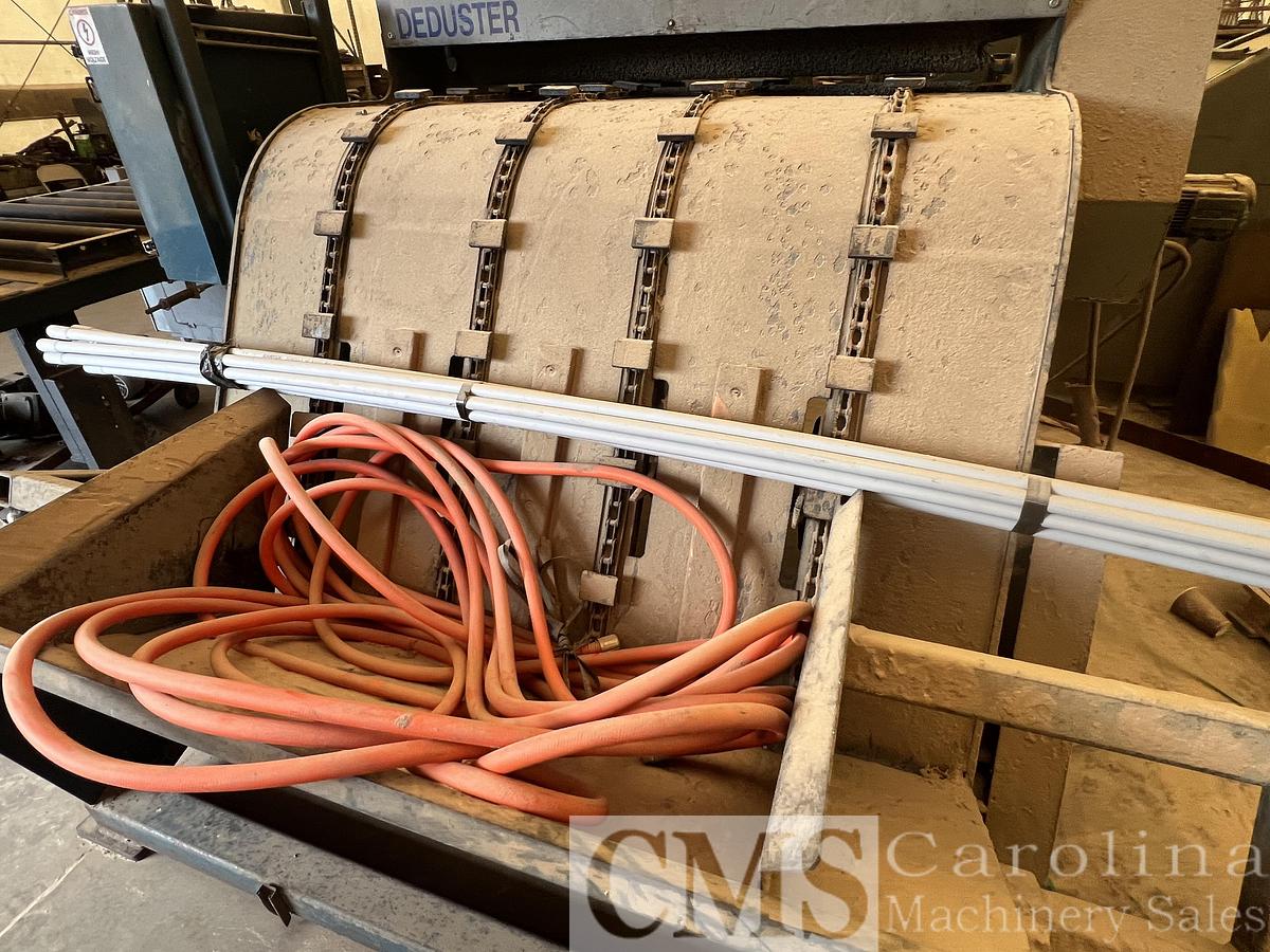 Used Brewer Side Winder Feed Thru Deduster with Unscrambler