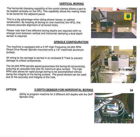 Used 2013 Accu-Systems HPJ-11-96 CNC Drill and Dowel Machine