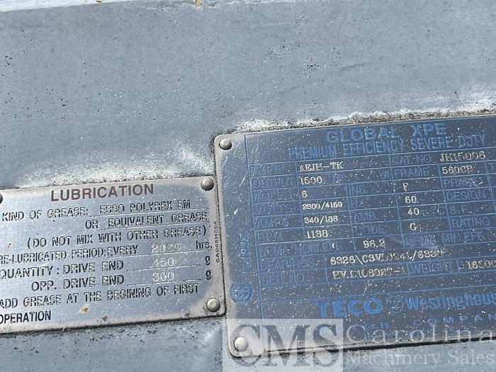 Used Jeffrey Rader 1500 HP Wood Hog