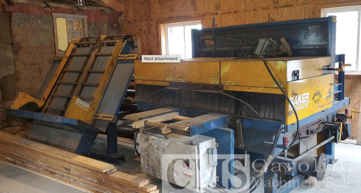 Used Baker Double Head Notcher with Automated Industrial Technologies Stacker