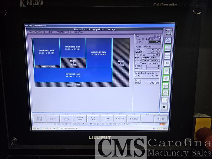 Used 2002 Holzma HPP  72/43 Front Loading Panelsaw