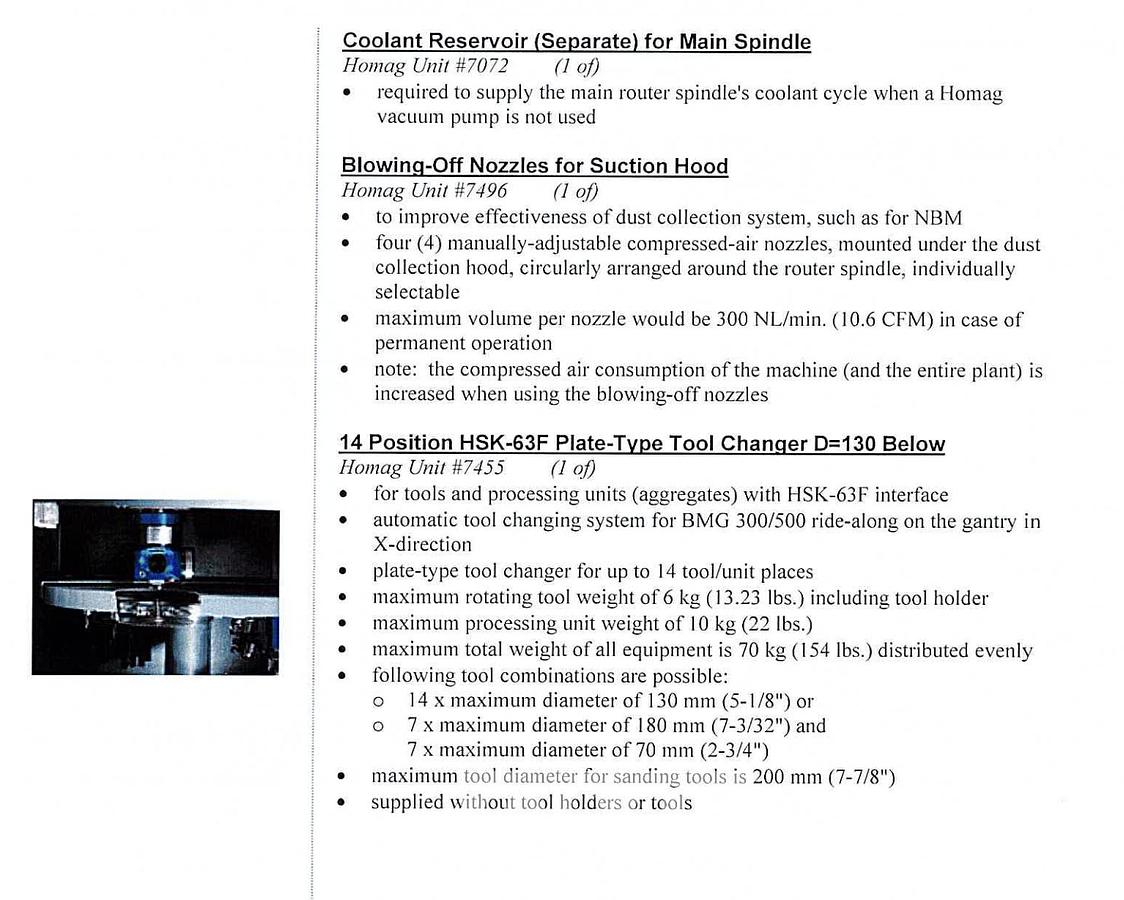 Used 2015 Homag Vantage BMG 311 CNC Router