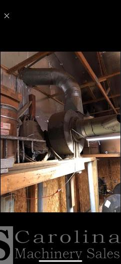 Used Unknown  10 HP Dust Fan with Ductwork