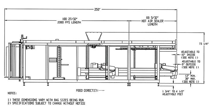 Used Hamer Model 2080 Form Fill & Seal Bagger