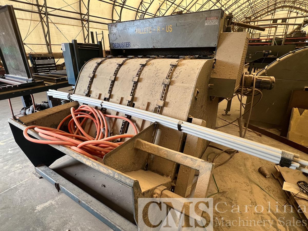 Used Brewer Side Winder Feed Thru Deduster with Unscrambler