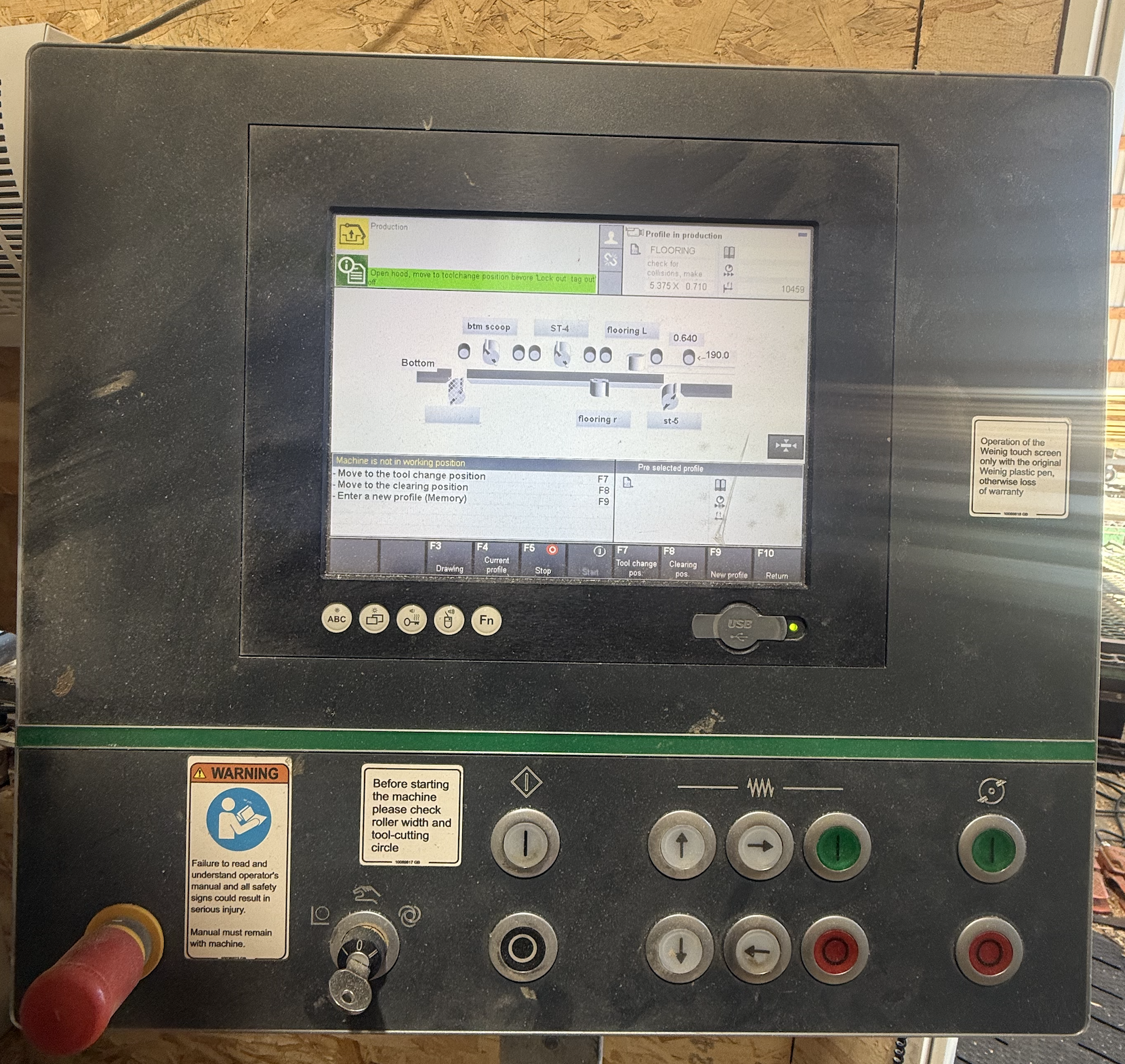 Used 2020 Weinig Hydromat 3000 12" Moulder