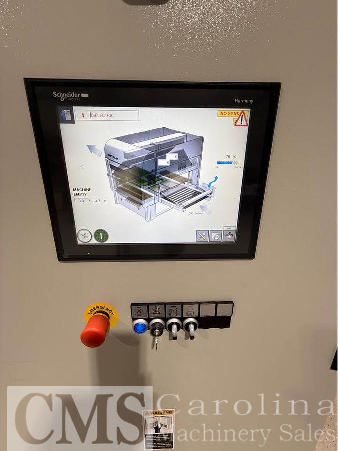 Used Cefla Mito Sprayer Finishing Line with UV Ovens